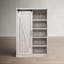 Clio 72"H x 48"W White Wood Standard Bookcase