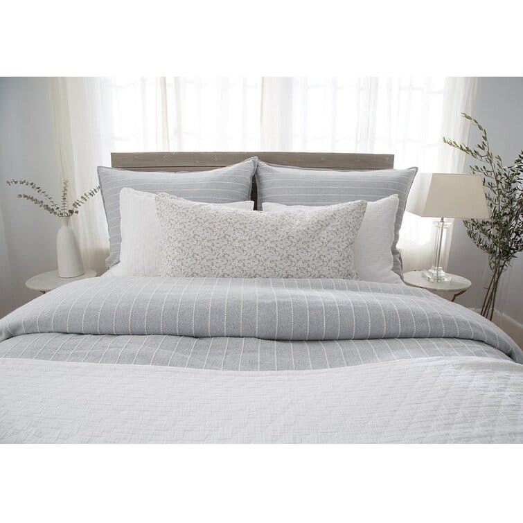 Henley Cotton Duvet by Pom Pom at Home - Oat / Queen