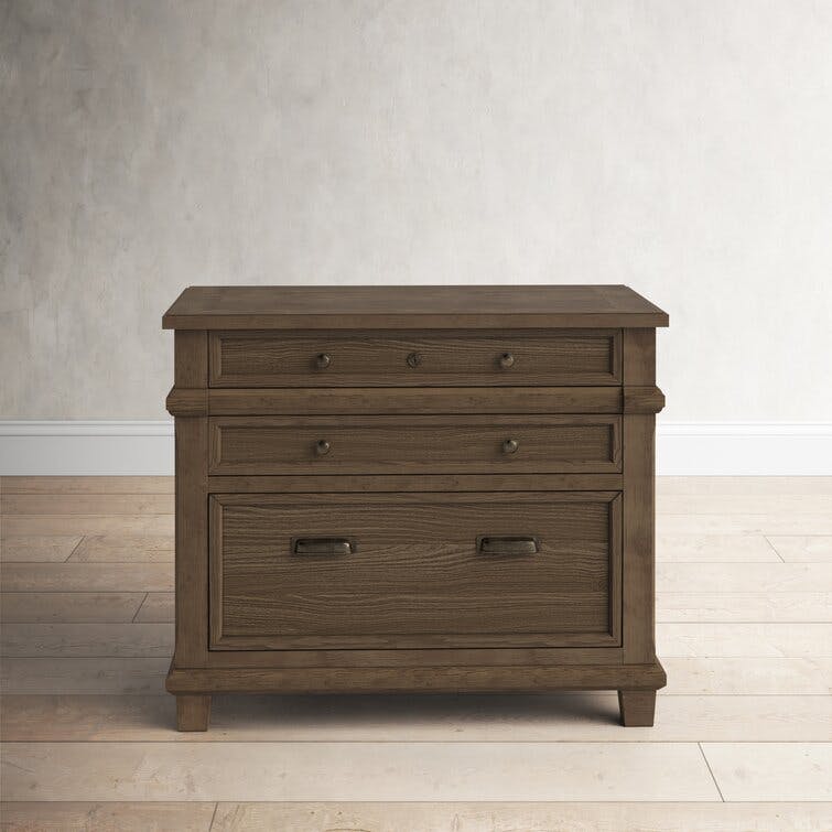 Alderton Gray 2-Drawer Wood Lateral File Cabinet