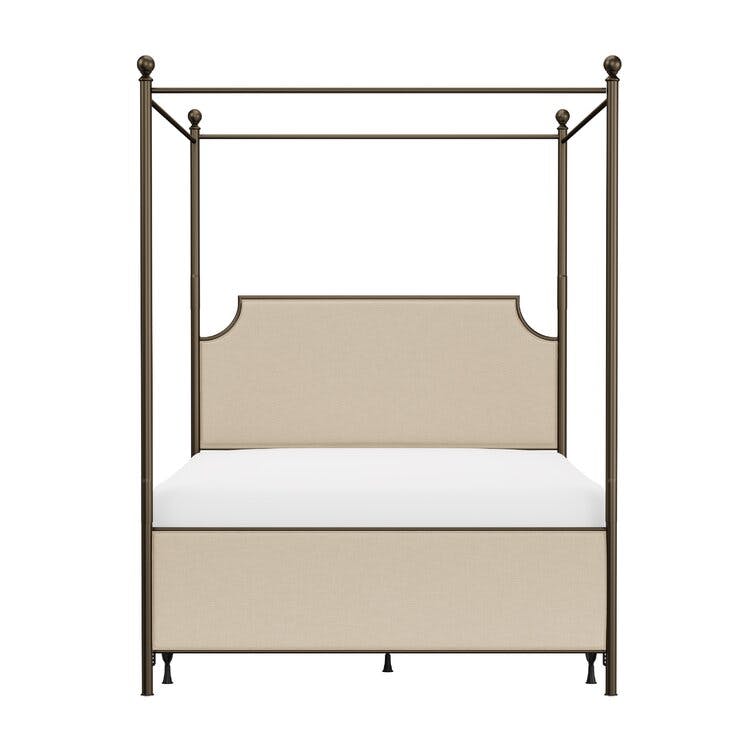 Nordland Upholstered Metal Canopy Bed