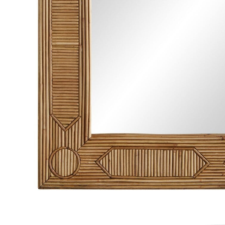 Madeline 37.5" Natural Rattan Wall Mirror
