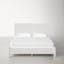 Williams King White Low Profile Panel Bed