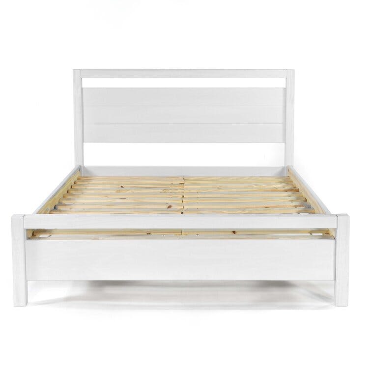 Loft Unfinished Solid Wood Panel Bed