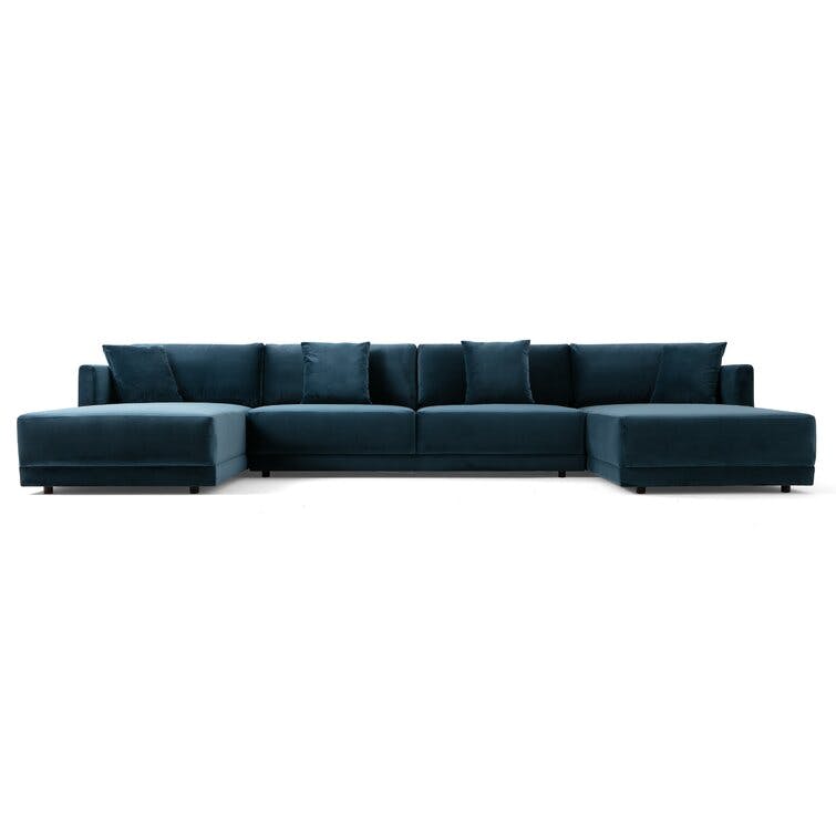 Captain 3-Piece Modular Upholstered Chaise U-Sectional