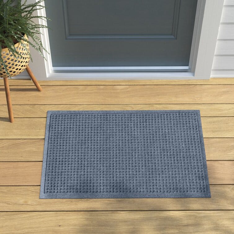 Waterhog 2'x3' Bluestone Squares Indoor Outdoor Doormat