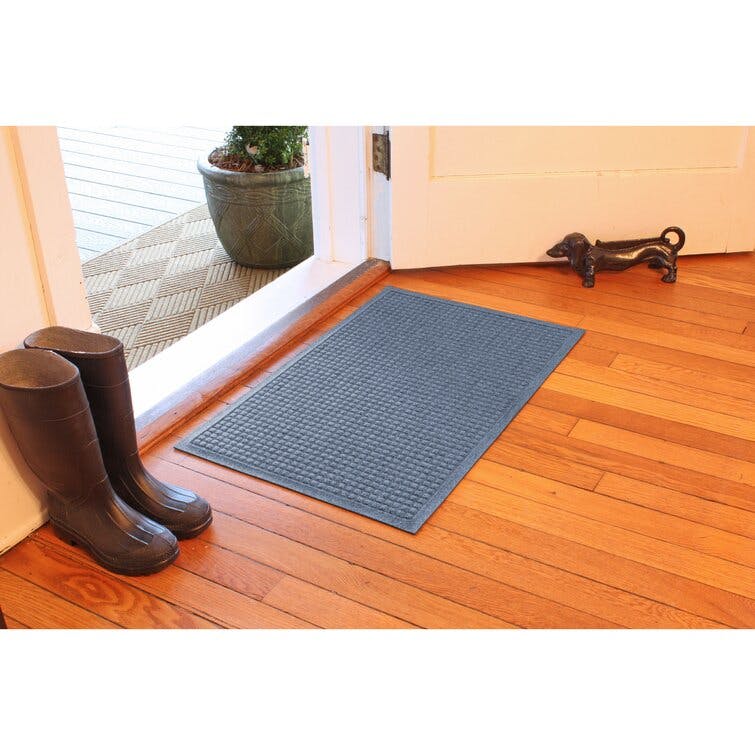 Waterhog 2'x3' Bluestone Squares Indoor Outdoor Doormat