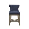 Troy Counter Height Barstool with Swivel Seat Navy - Madison Park