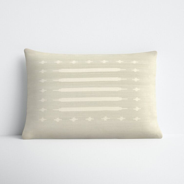 Estela Rectangular Cotton Pillow Cover & Insert