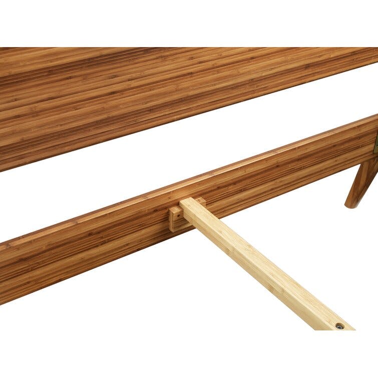 Benicio King Amber Solid Wood Platform Bed