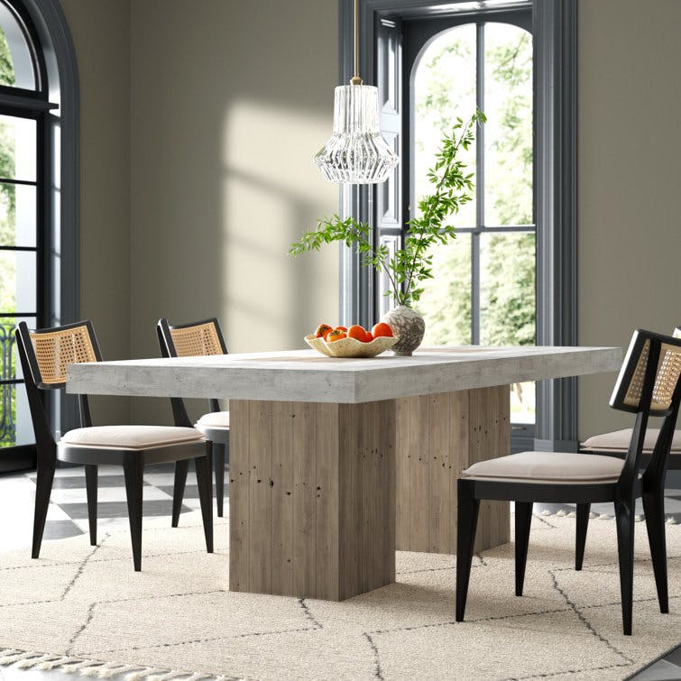 Two-Toned Reclaimed Wood 94" Rectangular Dining Table