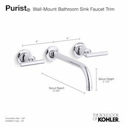Purist® Wall Mounted Bathroom Faucet