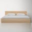 Mille Queen Light Oak Wood Platform Bed