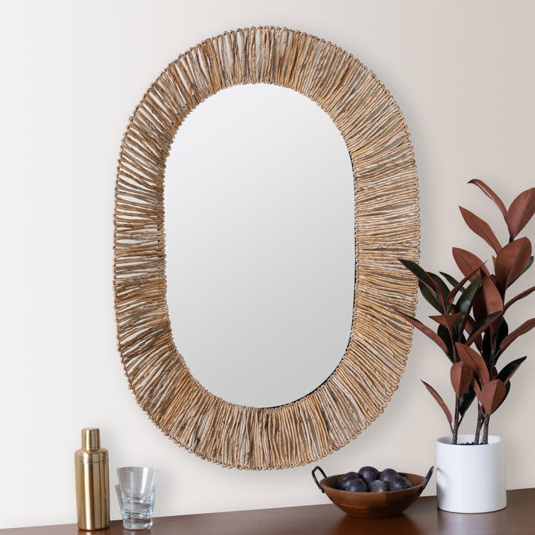 Itzayana Oval Mirror - Natural