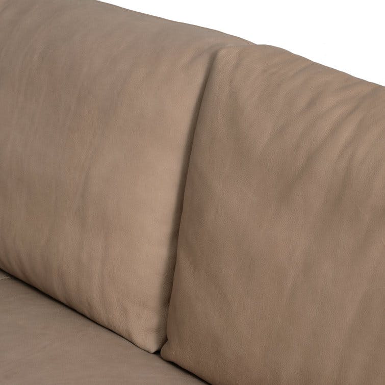 Frampton Leather Sofa - Taupe leather