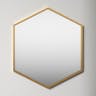 22&#34; x 25&#34; McNeer Hexagon Wall Mirror Gold - Kate &#38; Laurel All Things Decor