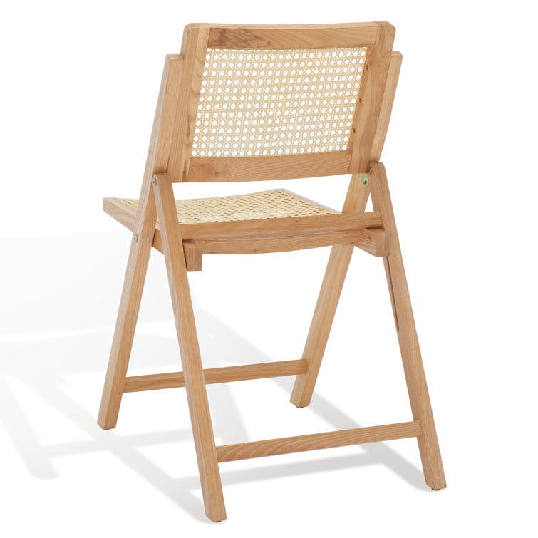 AllModern Dan Rattan Patio Folding Chair Set of 2