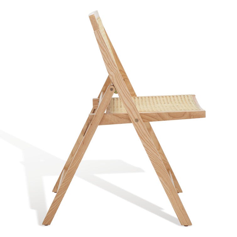 AllModern Dan Rattan Patio Folding Chair Set of 2