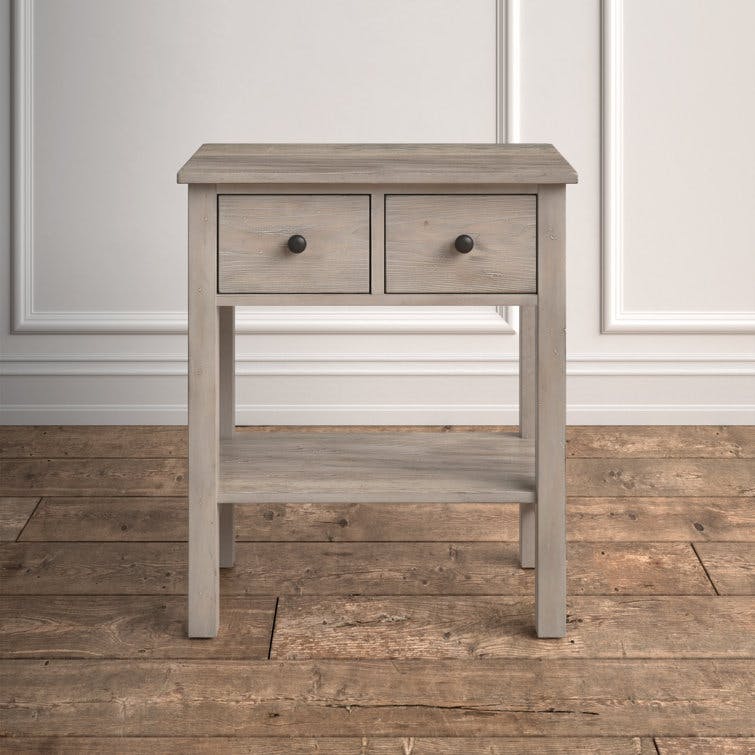 Crawley Solid + Manufactured Wood Nightstand