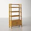 Stiles 70.25" x 38" Acorn Ladder Bookcase