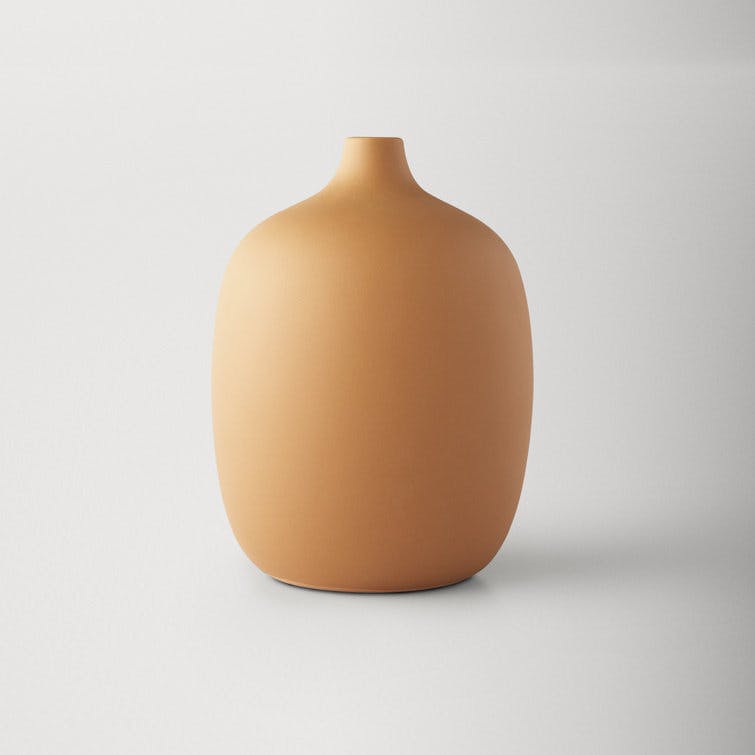 Ceola 7.3" Nomad Khaki Ceramic Table Vase