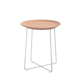 Al Wood Side Table in Wood Slatted Ash and Legs by Philippe Starck