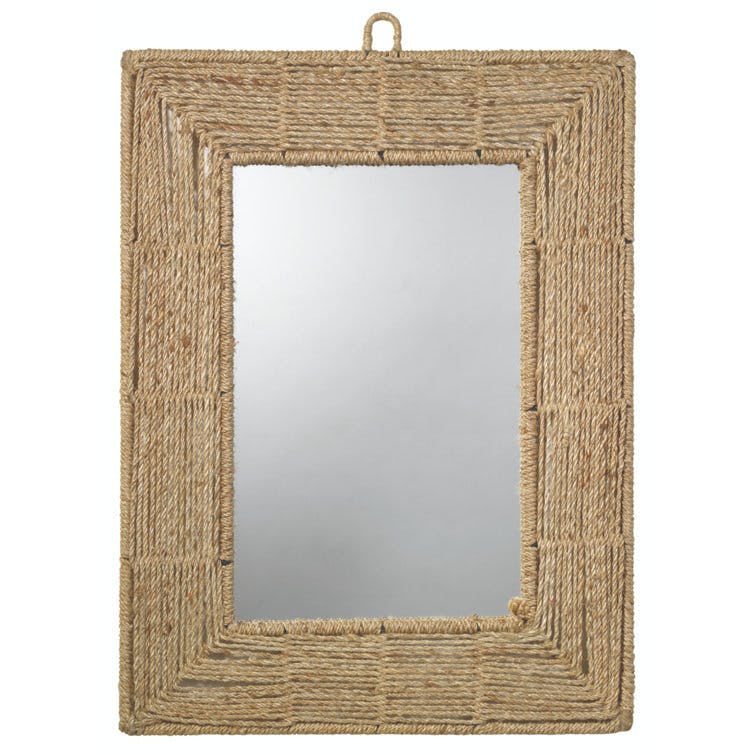 Grace Rectangle Natural Jute Rope Wall Mirror