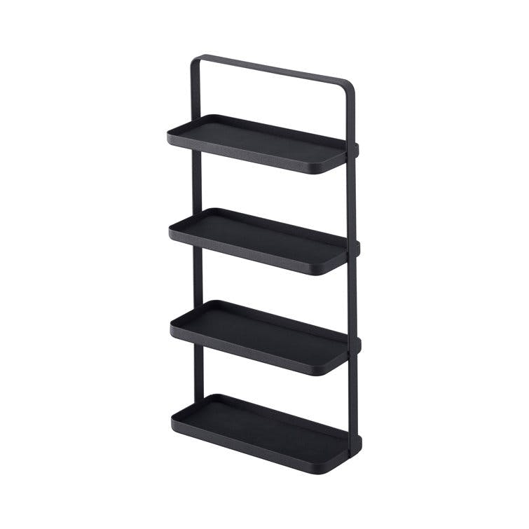 Tower Black Steel 4-Tier Jewelry Stand with Handle