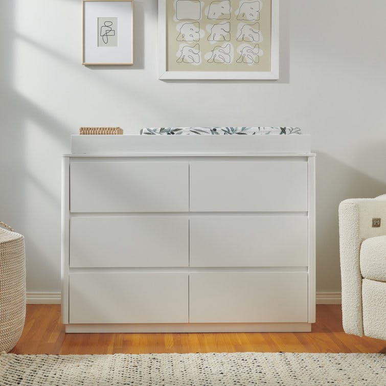 Babyletto Bento White 6-Drawer Assembled Double Dresser