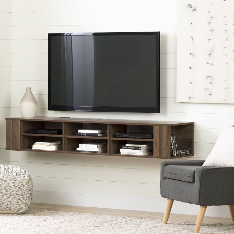 City Life 66" Gray Maple Floating TV Stand