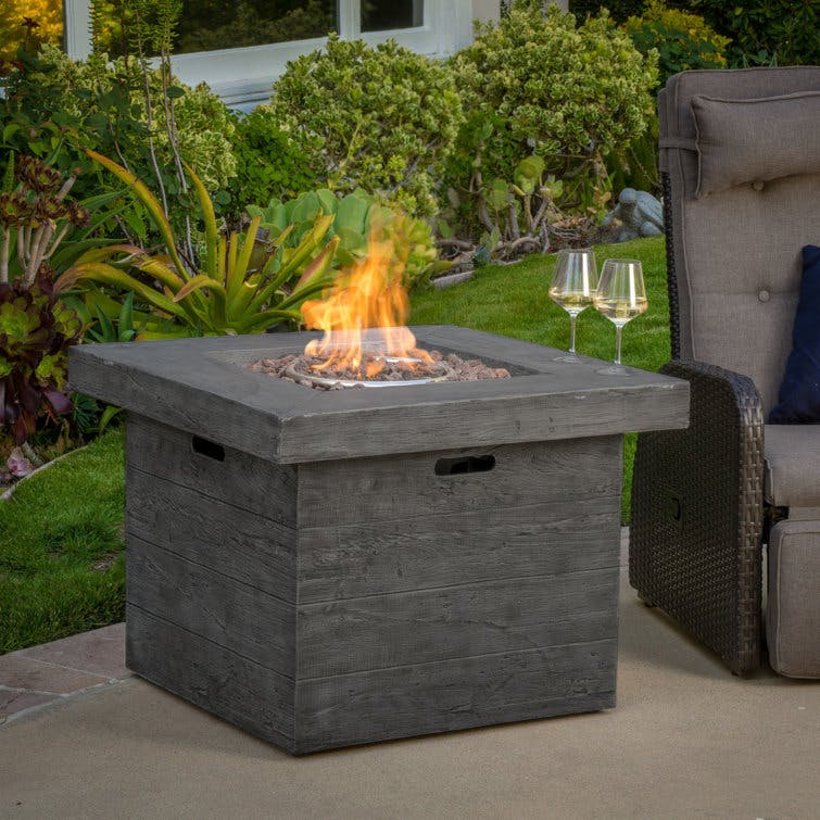 Rosia Square Outdoor Fire Pit Table
