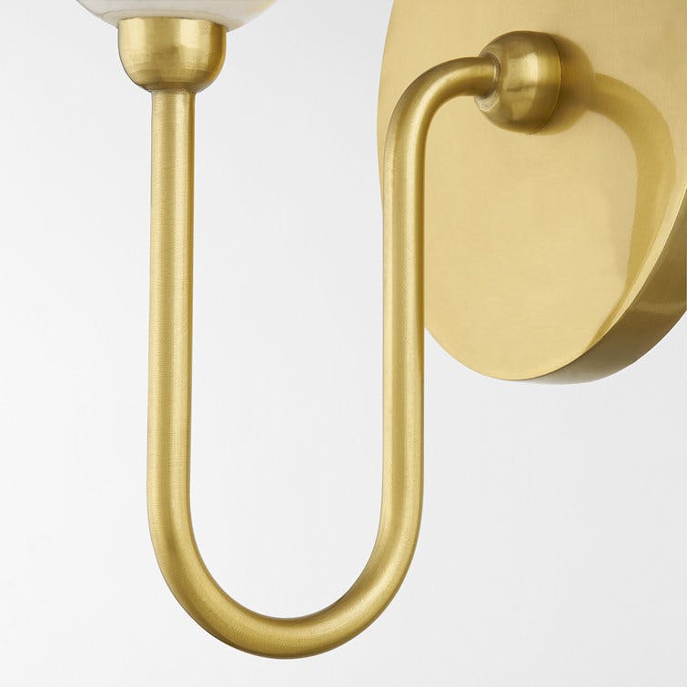 Lucinda Sconce - Brass and White