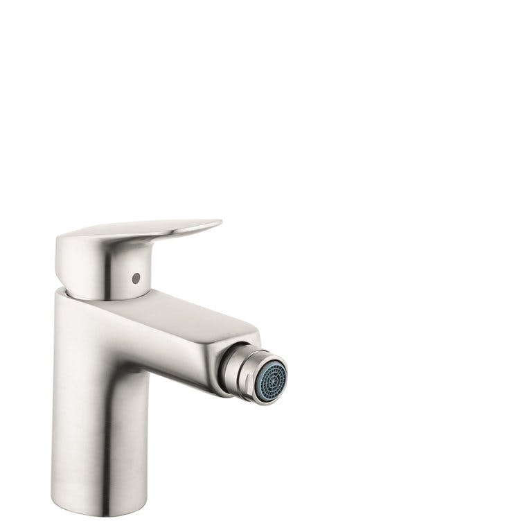 Contemporary Logis Brushed Nickel Single Hole Deck Mounted Faucet