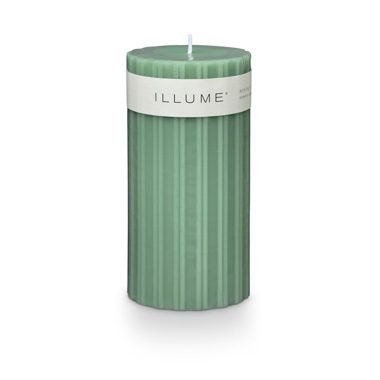 Beautifully Done Medium Hinoki Sage Fragranced Pillar Candle