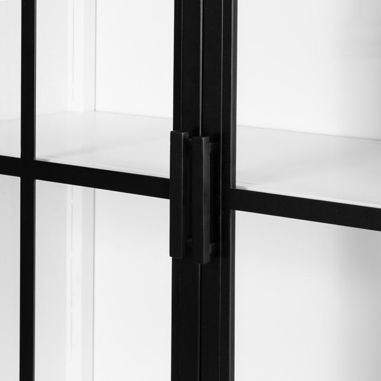Wilcox Black Glass Curio Cabinet