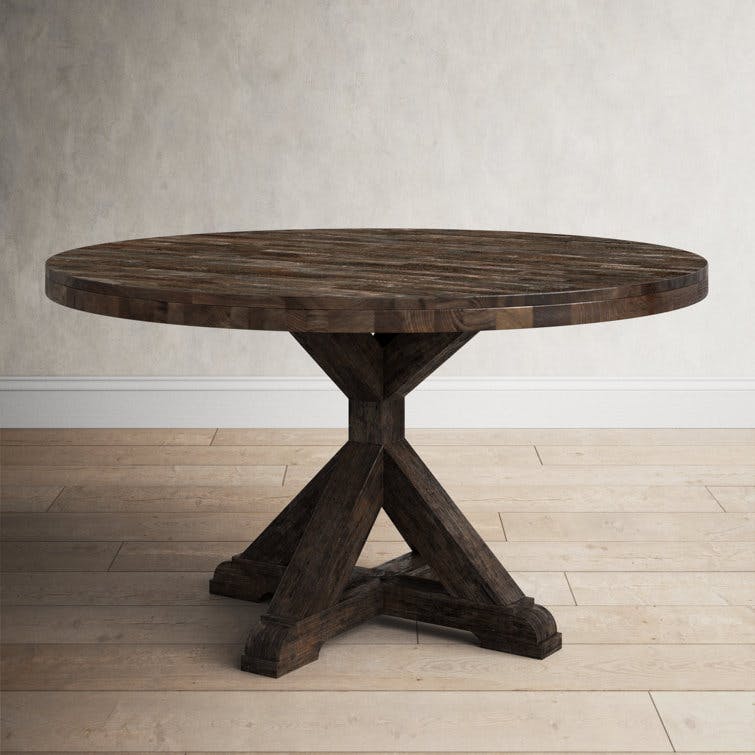 Bianca Round Solid Wood Dining Table