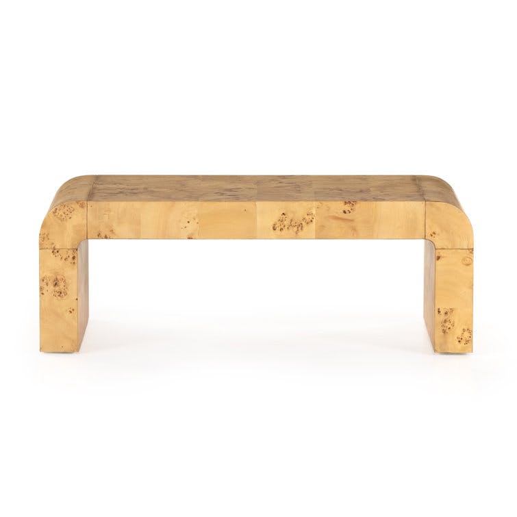 Martine 45" Natural Cascading Top Rectangle Coffee Table