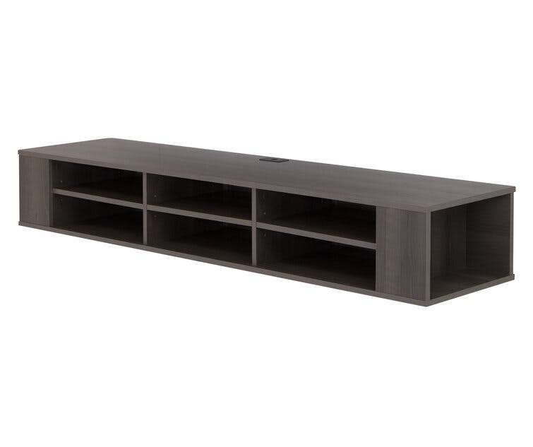 City Life 66" Gray Maple Floating TV Stand