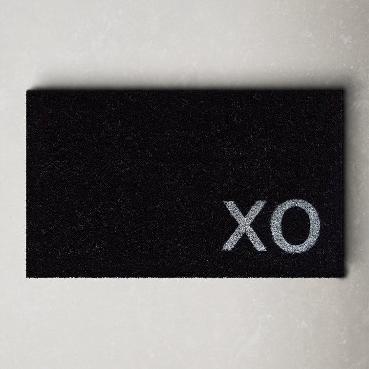 Slope Black XO Non-Slip Outdoor Doormat