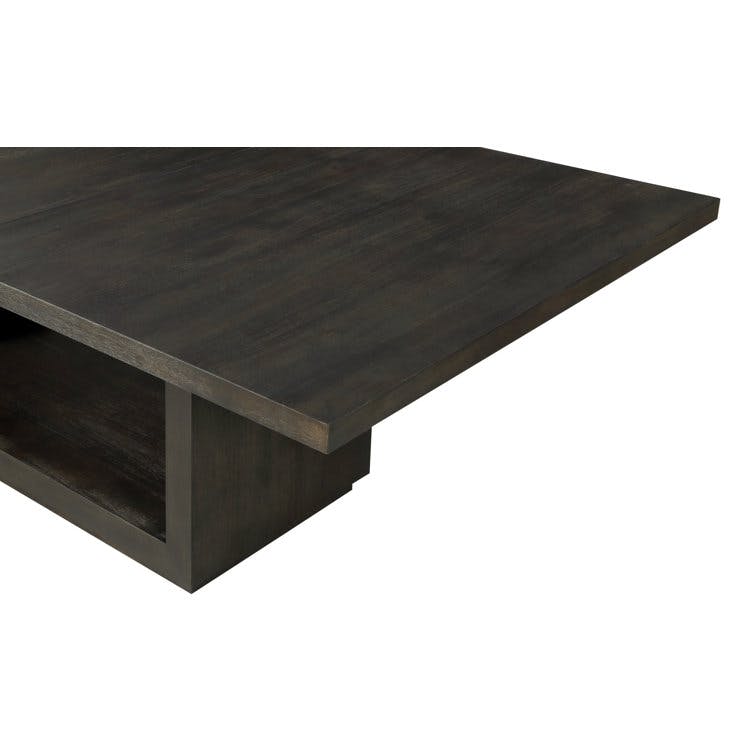 Oxford Modern Extendable Dining Table in Distressed Basalt Gray