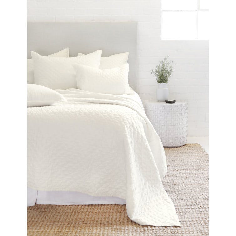 Hampton Quilted Coverlet by Pom Pom at Home - Cream / Queen