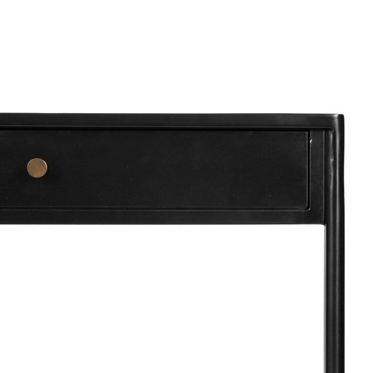 Bronzed 57" Iron Console Table