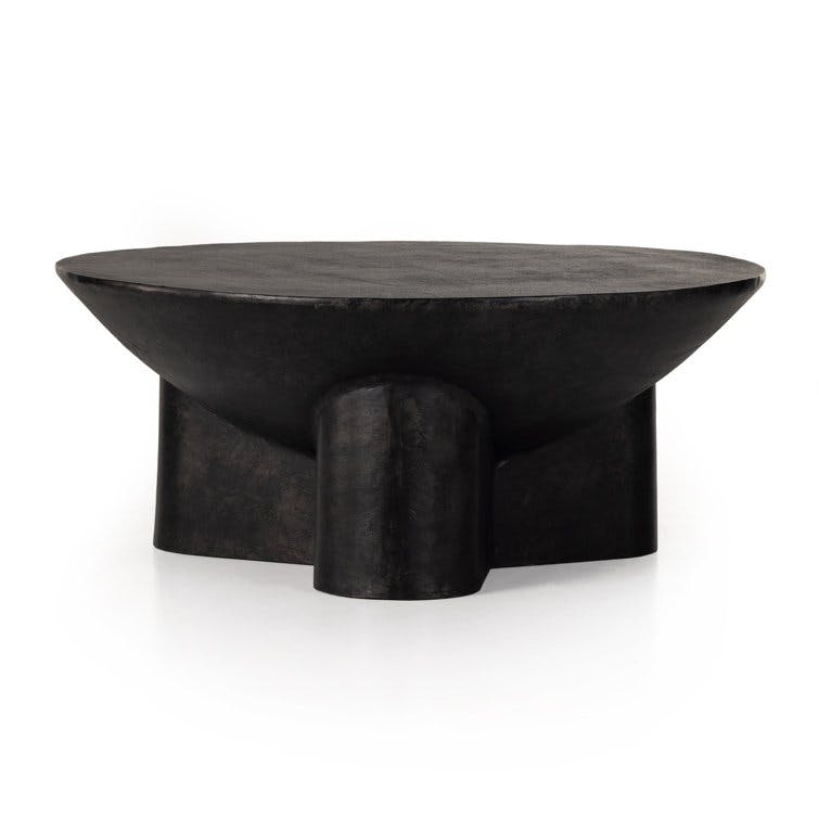 Lagos Round Coffee Table - Black