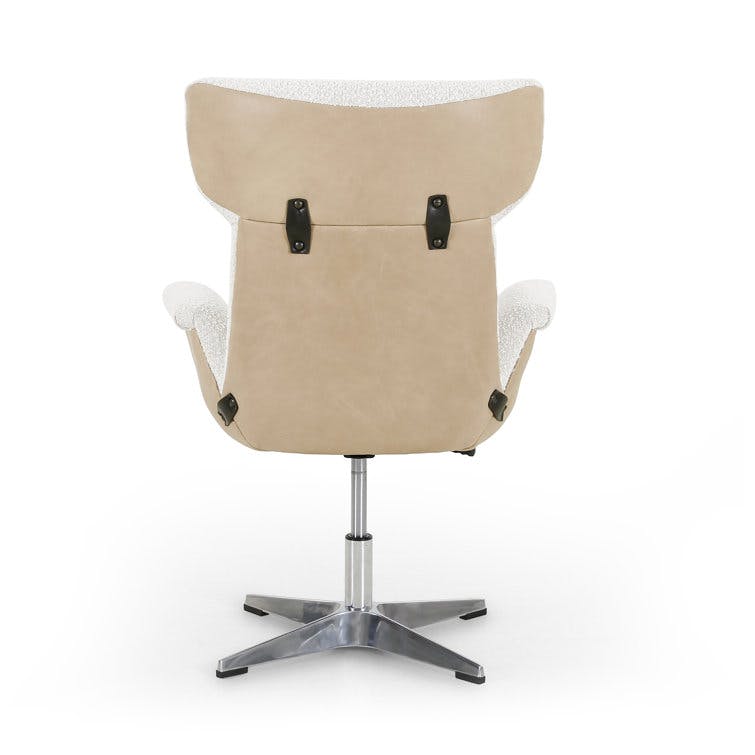 Winged Arms Swivel Office Chair