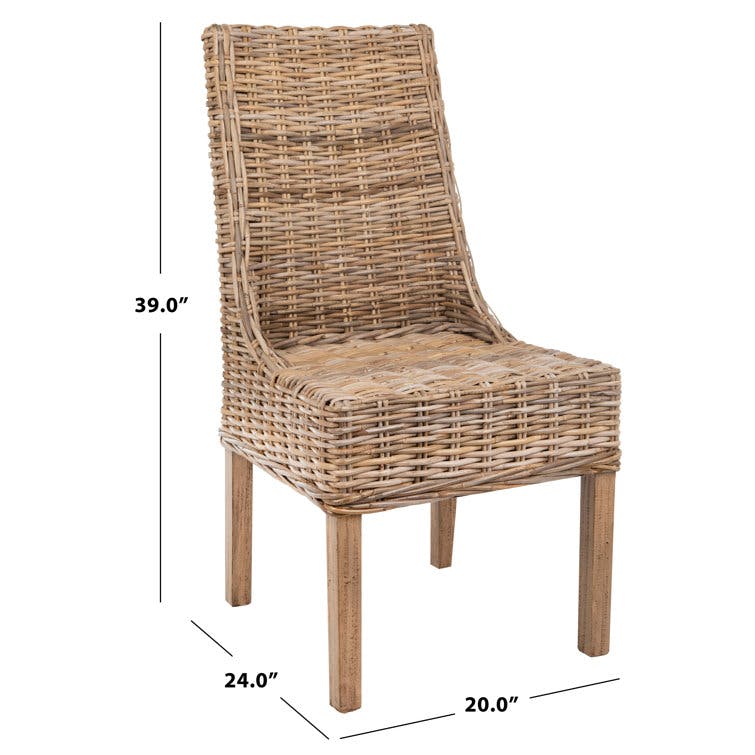 Armine Wicker Side Chair in Natural