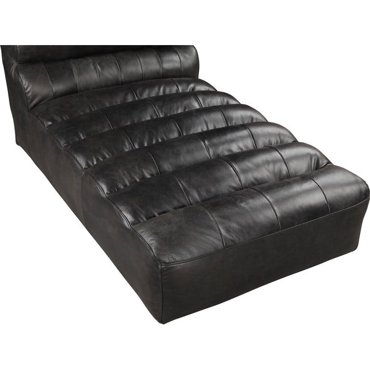 Moe's Home Collection Ramsay Leather Chaise