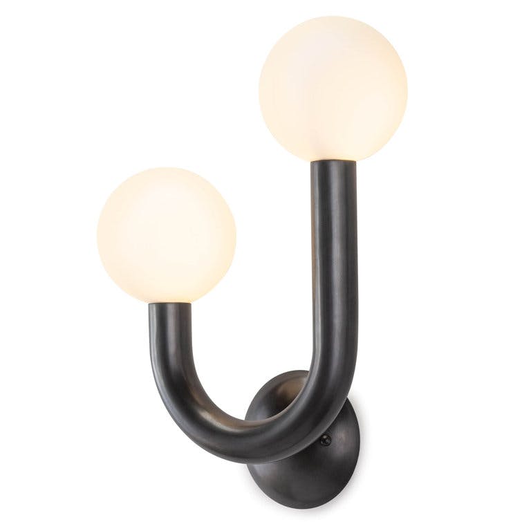 Happy Left Facing Oil Rubbed Bronze Sconce