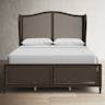 Queen Sausalito Wood and Cane Bed Oiled Bronze - Hillsdale Furniture