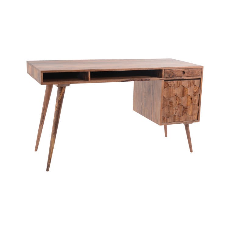 Semester Solid Wood Brown Desk