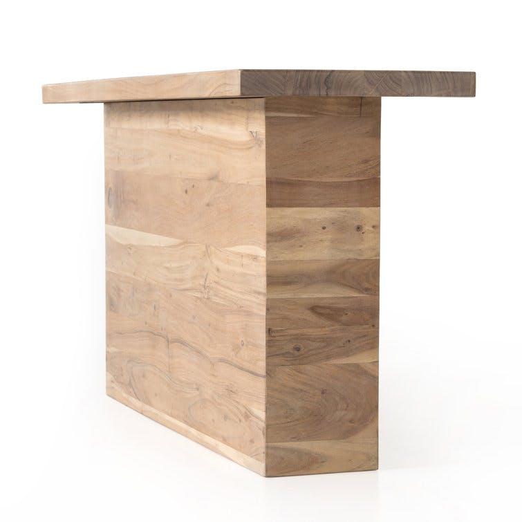 Ridley Natural Acacia Wood Rectangular Console Table