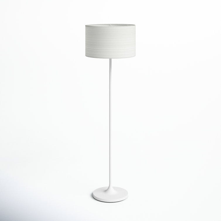 California 59.5" White Traditional Floor Lamp